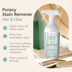 Puracy Natural Stain Remover - Clean Can - Fabric Stain Remover for Clothes Laundry - Stain Treater - Active Enzyme Laundry Stain Remover Spray - Spot Remover for Clothes (Starter Set, Free & Clear)