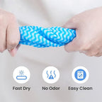 Disposable Dish Cloths Paper Towels, Domestic Cleaning Towels, Multipurpose Quick-Dry Rag Dish Cloths Heavy Duty Handy Wipes for Kitchen 75 Count 14.2"X15.7", Blue