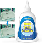 FOLLOWIN Mold and Mildew Remover Gel, Household Mold Stain Cleaner for Bathroom Grout, Silicone Caulk, Washing Machine Seal, Shower Tile, Kitchen Sink, Bathtub, Window Seals, 8 oz
