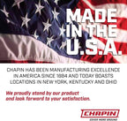 Chapin 20006 Made in USA 3 -Gallon Lawn and Garden Pump Pressured Sprayer, for Spraying Plants, Garden Watering, Lawns, Weeds and Pests, Translucent White
