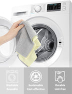Fantasticlean Microfiber Cleaning Cloth Roll -40 Pack, Tear Away Microfiber Towels, 12" x 12", Reusable, Washable, Scratch Free, Ultra Absorbent Dishcloth for All-Around Cleaning Supplies (Beige)