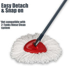 Mop Replace Head [ 3 Pack ] Mop Refills Compatible with Triangle Spin Mop, Made of Microfiber, Deep Cleaning Machine Washable and Easy-to-Replace