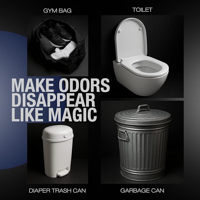 Toilet Deodorizing Spray | Natural Before You Go Toilet Spray | Pre-Poop Bathroom Odor Eliminator with Essential Oils | Travel Size Bathroom Air Freshener | Lemon Lightning 2oz