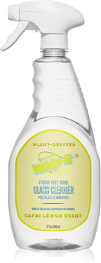 Whip-It Capri Lemon Streak Free Glass Surface Cleaner Spray - Multi-Surface Window Cleaner Spray for Tough Stains - 32oz