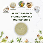 rE: REKURATOR Dishwashing Soap with Loofah Holder – Eco-Friendly, Gentle, Plant-Based Dish Bar , No Artificial Dyes or Fragrance (Rosemary Scented) , 5.1 oz
