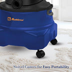Koblenz WD-6 L212 Wet Dry Vacuum Cleaner, 6 Gallon, 4.5 PHP, 3-in-1 Suction & Blower, 16 ft Reach, Big Cleaner for Car, Shop Vacuum Wet and Dry, Swivel Casters, Black/Blue