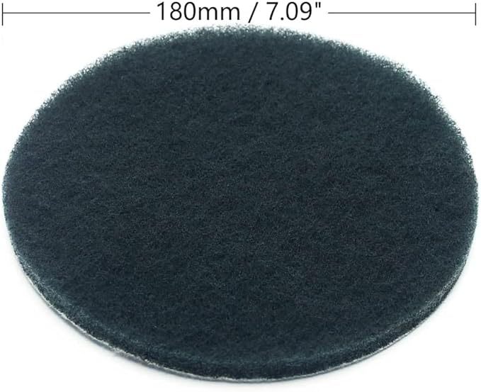 Auniwaig 1200-Grits 7 Inch Scrubber Scouring Pads Flocking Scuff Pads-Multipurpose, Drill Scuffing Disc Hoop and Loop Surface Conditioning Disc Gray 8pcs