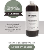 Fer à Cheval Liquid Black Soap All Purpose Cleaner with Olive Oil, Concentrated Multi-Use Cleaner for Home Surfaces, 1000 ml / 33.81 fl oz Black Soap Olive