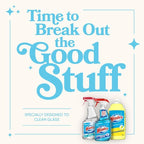 Windex Refill Original Blue Glass and Window Cleaner Bottles + 1 Reusable Spray Trigger, Surface Cleaning Spray, Original Blue Scent, 32 Fl Oz (Pack of 3)
