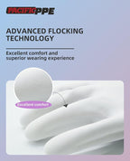 PACIFIC PPE 4 Pairs Reusable Dishwashing Cleaning Gloves with Latex Free, Cotton Lining, Kitchen Gloves, Blue, Large