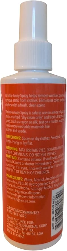 Homebright Wrinkle Away Spray, Linen Scent, Static Remover and Wrinkle Releaser, 6 Fl Oz