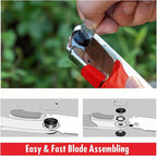 TOOLUX Folding Saw, 5inch Small Pruning Saw for Tree, Wood Hand Saws With Hard Teeth, Quality SK-5 Steel Hunting Saw Foldable with Box for Deer, Tree, Wood and Limb Cutting