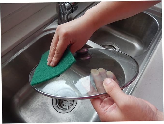 Scouring Pad Dish Towel Set 10 Pack Non-Scratch Cleaning Pads for Kitchen Durable Scrub Sponge for Dishes