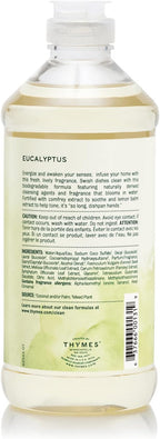 Thymes Dishwashing Liquid Soap - Eco Friendly Dish Soap Liquid for Dish Washing - Kitchen House Essentials (Eucalyptus, 16 fl oz)