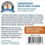 Bare Ground Winter Bare Ground Solutions One Shot 1S-SPCHEC Solar Panel Cleaner Concentrate with Hose-End Mixing Sprayer, 32 oz (1 Quart)