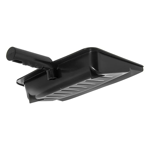 Carlisle FoodService Products Heavy Duty Dust Pan with Handle – Durable Plastic, 8 Inch Dust Pan for Home, Kitchen, and Commercial Use, 24 Pack, Black