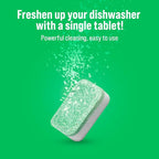 Rockin' Green Deep Cleaning and Deodorizing Tablets for Dishwashers, Washing Machines, and Garbage Disposals, Removes Odor and Residue (Dishwasher Cleaning Tablets, 8 Pack)
