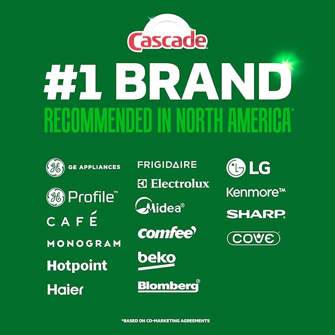 Cascade Complete Action Dishwasher Detergent Pods Fresh Scent Dishwasher Pods and Tablets, Powerful Dishwashing Detergent for Spotless Dishes, Grease-Fighting Dish Pods and Dish Tabs, 43 Count
