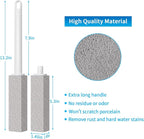 4TH Pumice Stone Toilet Bowl Cleaning – Pumice Sticks with Long Handle, Ideal for Removing Hard Water Rings and Stains, Eco-Friendly and Scratch-Resistant-3Pack