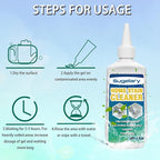Sugelary Mold Stain Cleaner, 10 Fl oz All-Purpose Gel for Front Loader Seal, Household Cleaner Gel for Bathroom Grout, Sink, Shower, Caulk, Washing Machine Cleaning Solution