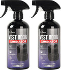 (2-Pack) Calvana 16.9 fl.oz Vest Odor Eliminator Spray, Vest Deodorizer for Security Services & Tactical Equipment, Residue-Free, Safe for All Fabrics, All-day Freshness