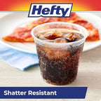 Hefty Party Perfect Clear Plastic Cups, 18 Ounce, 28 Count (Pack of 4)