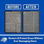 Black Diamond Stoneworks Marble & Tile Cleaner Gallon + Ultimate Grout Cleaner with Brush Quart (2-Pack) – Safe for Natural Stone, Deep Grout and Tile Cleaning to Restores Shine