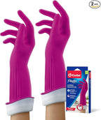 Playtex Living Drip-Catch Cuff Gloves, (Medium, 2 Pairs) Premium Protection Reusable Household Gloves