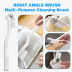 Multi-Purpose Hard Bristle Brush Set, Crevice Cleaning Brush Kit for Deep Cleaning Kitchen, Bathroom, Grout, Sink, Cup, Teapot, Bottle, Blender, Corners, Tight Spaces, 9 Pack