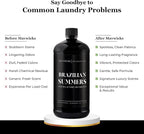 Laundry Liquid Detergent (Brazilian Summers) - 32 Oz Laundry Perfume Bottle for Men & Women, Stain & Odor Remover, Deep Clean, Long-Lasting Fragrance and Freshness for All Fabrics
