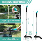 Breeze Touch 46" Weed Pulling Tool, 4-Claw Detachable Weed Puller Tool with Long Handle Adjustable, Heavy Duty Stand Up Weeder Weeding Tool for Lawn, Yard, Garden, Dandelion Picker, Weed Remover