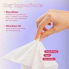 THE FACE SHOP X GLAMZILLA Rice Water Bright Cleansing Wipes On-the-Go Bundle for Face, Moisturizing, Infused with Rice Extract, Cleansing Facial Wipes, 25 Count (Pack of 3)