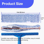 6 Pack 14" Microfiber Window Scrubber Refill Replacement Compatible with Unger 966540 Professional Scrubber Refill Sleeve, Reusable Squeegee Cloth Sleeve for MR.SIGA Professional Window Cleaning