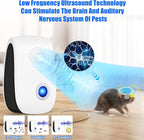 Ultrasonic Pest Repeller, 8 Pack Rodent Repellent Plug in Mice Repellent Indoor, Pest Defense Plug in Device, Bye Critter Sonic Pest Control for Mice Rat Roach Cockroach Spider Bug Insect