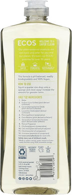 ECOS, Dish Soap Bamboo Lemon, 25 Fl Oz