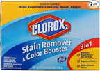 Clorox 2 Laundry Stain Remover and Color Booster Powder, 49.2 Ounce (Pack of 2)