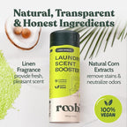 Roobi Sustainable Laundry Scent Booster Beads. Linen Breeze Fragrance Laundry Beads. 500 gr Bulk Booster Pack. Carbon Neutral, 100% Vegan.