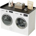 Washer Dryer Countertop, Laundry Room Organization and Storage, 27.6" x 54" Wood Laundry Countertop for Washer and Dryer, Black