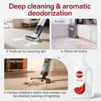 Floor Cleaning Solution Compatible With Tineco/Bissell/Dreame And Shark, Fragrance Deodorization, Deep Cleans for Multiple Hard Floors, Suitable With Cordless Wet/Dry (【Rose】, 2.51 Liter)