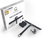 GÜTEWERK Shower Squeegee for Glass Doors, Silicone Window Squeegee, Bathroom and Glass Cleaning - Black - 9 Inch