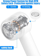 Lint Remover,Fabric Shaver for Clothes,Electric Lint Shaver Rechargeable Long-Lasting Battery,Portable Clothes Shaver Pill Remover,Large Shaving Area 2 Speeds Effortlessly Cut Fuzz Ball Pilling