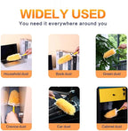 Heavy Duty Duster Refills (30Pack+1Handle), Unscented Disposable Dusters Kit for Cleaning Dusting Furniture Blind Ceiling Fan, Multi Surface 360 Feather Duster
