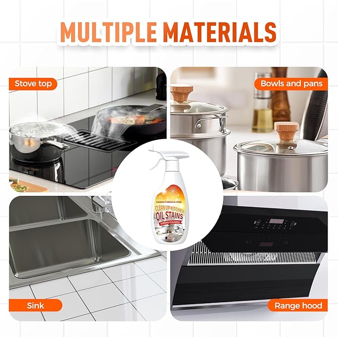 Eadwe Heavy Duty Degreaser, 2025 Upgrade Kitchen Cleaner, Multipurpose Oil Stain Remover, Strong Grill Cleaner for Restaurant, Cleaning Spray for Home Chefs (1)