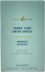 Bath & Body Works Moonlit Goddess Fabric Care Dryer Sheets - Box of 40 sheets - with a Peach Gardenia Sample Soap