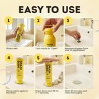 Foaming Drain Cleaner, Sink Cleaner and Deodorizer, Drain Clog Remover for Kitchen Sinks, Bathrooms, Shower Drains, Tubs, Washbasin, Clogged Pipe Opener, Lemon, 1 Pack