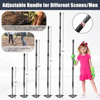Hoe Garden Tool, Hollow Hoe with 55-85 Inch Long Handle, Adjustable Manual Weeder Heavy Duty Garden Hoe for Weeding, Digging, Hoeing, Cutting and Loosing Soil