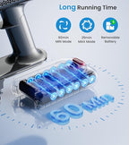 CHEBIO Cordless Vacuum Cleaner, 500W/45Kpa Vacuum Cleaners for Home with LED Display, 8 in 1 Lightweight Stick Vacuum with 60Min Runtime, Anti-tangle, Wall Mount Charging for HardFloor/Carpet/Pet Hair