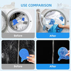 6 PCS Pet Hair Remover for Laundry – Effectively Removes Fur, Lint & Dander – Reusable, Eco-Friendly Laundry Pet Hair Catcher – Gentle on Clothes, Protects Machine, Easy to Use & Clean (Blue)
