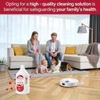 Floor Cleaning Solution Rose Scent, Compatible with Roborock Cleaning Solution Quick Drying Without Residue Suitable for All Robot Vacuums and Wet Dry Dual-Use Vacuum Cleaners (2.5 L, Rose)