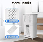 Household Storage Basket, 360° Rolling Movable Laundry Basket,Floor-Standing White Multi-layer Clothes Organizer for Kitchen,living Room and Bathroom (2 Tiers)